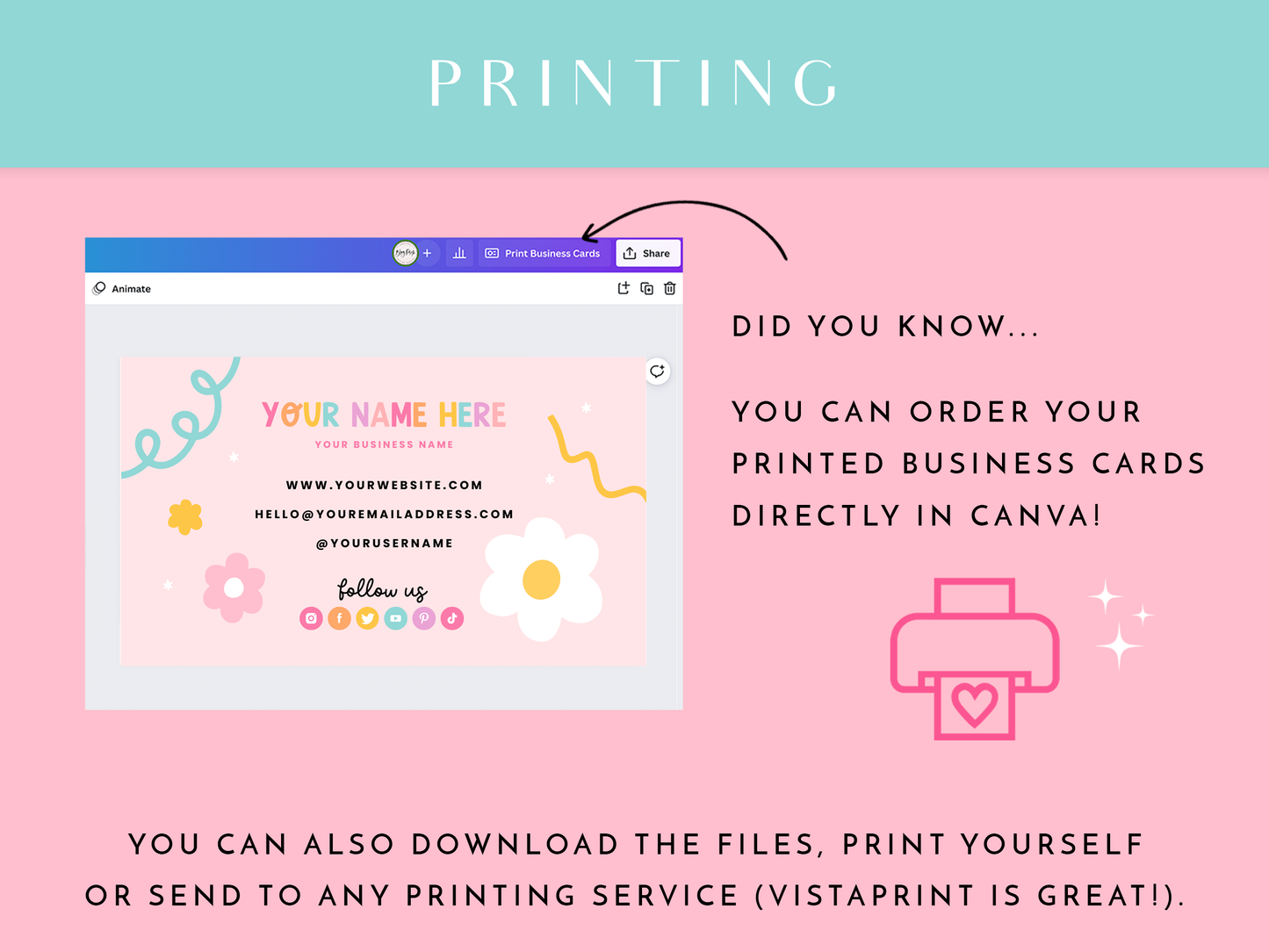 Business Card Template - Playful