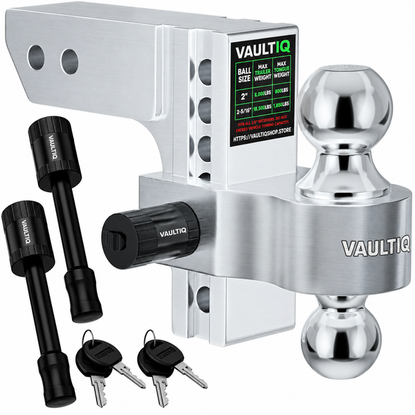 VAULTIQ HitchFlex Pro — Heavy-Duty Adjustable Drop Hitch