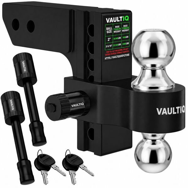 VAULTIQ HitchFlex Pro — Heavy-Duty Adjustable Drop Hitch