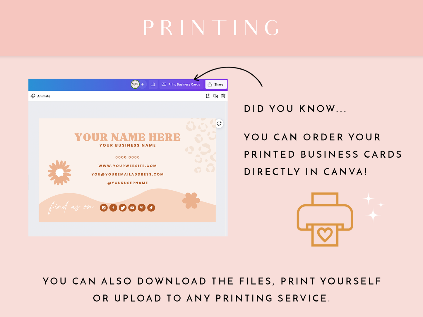 She's So Boho Business Card Template