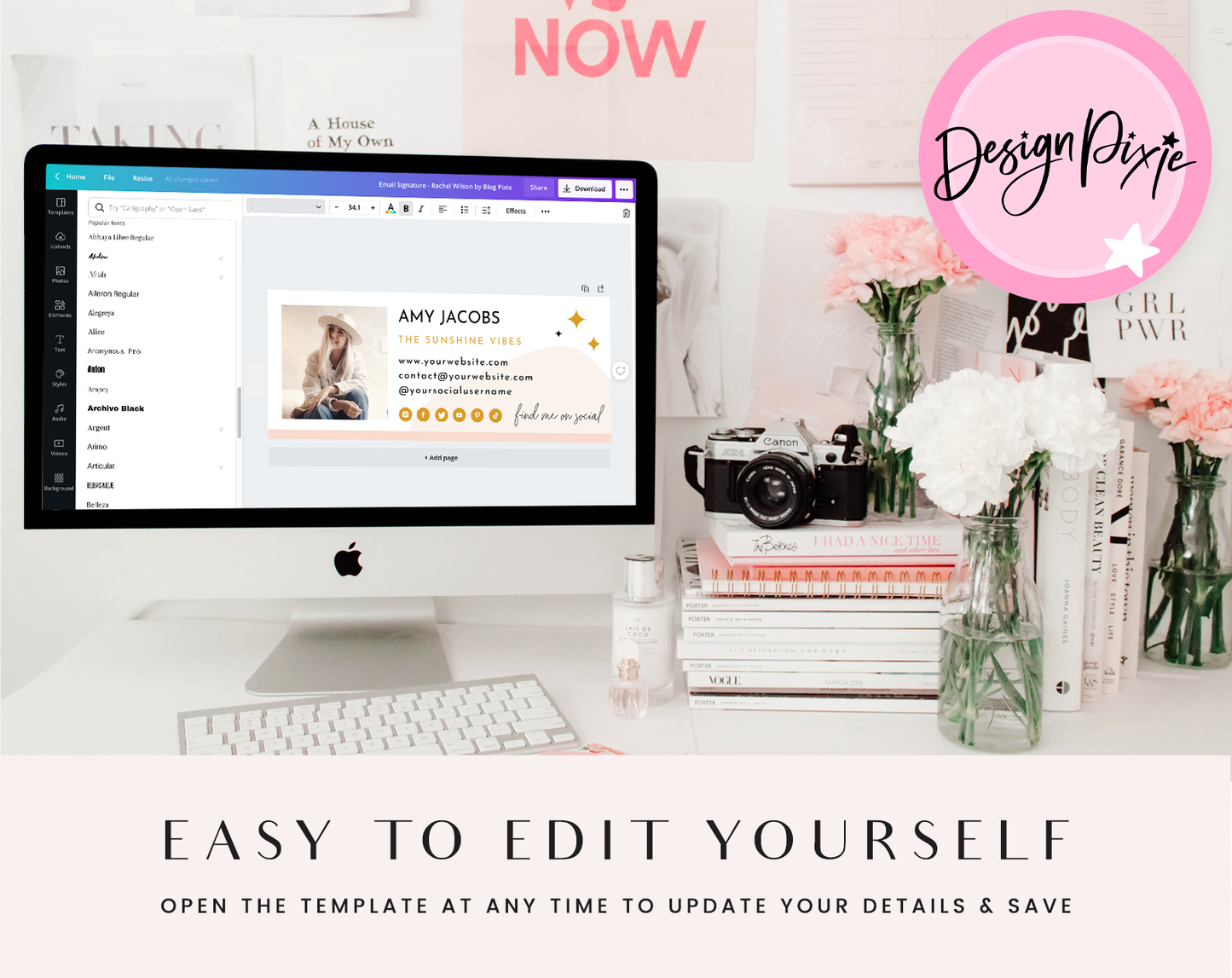 Sunshine Vibes Email Signature Template