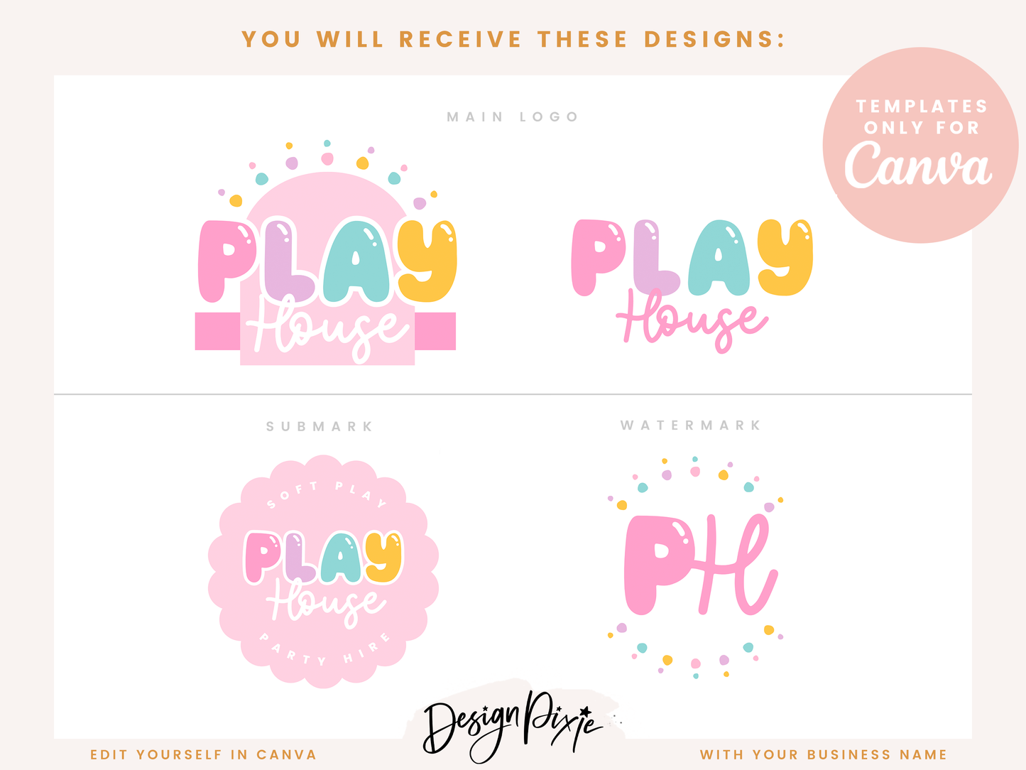 Soft Play Logo Design Template