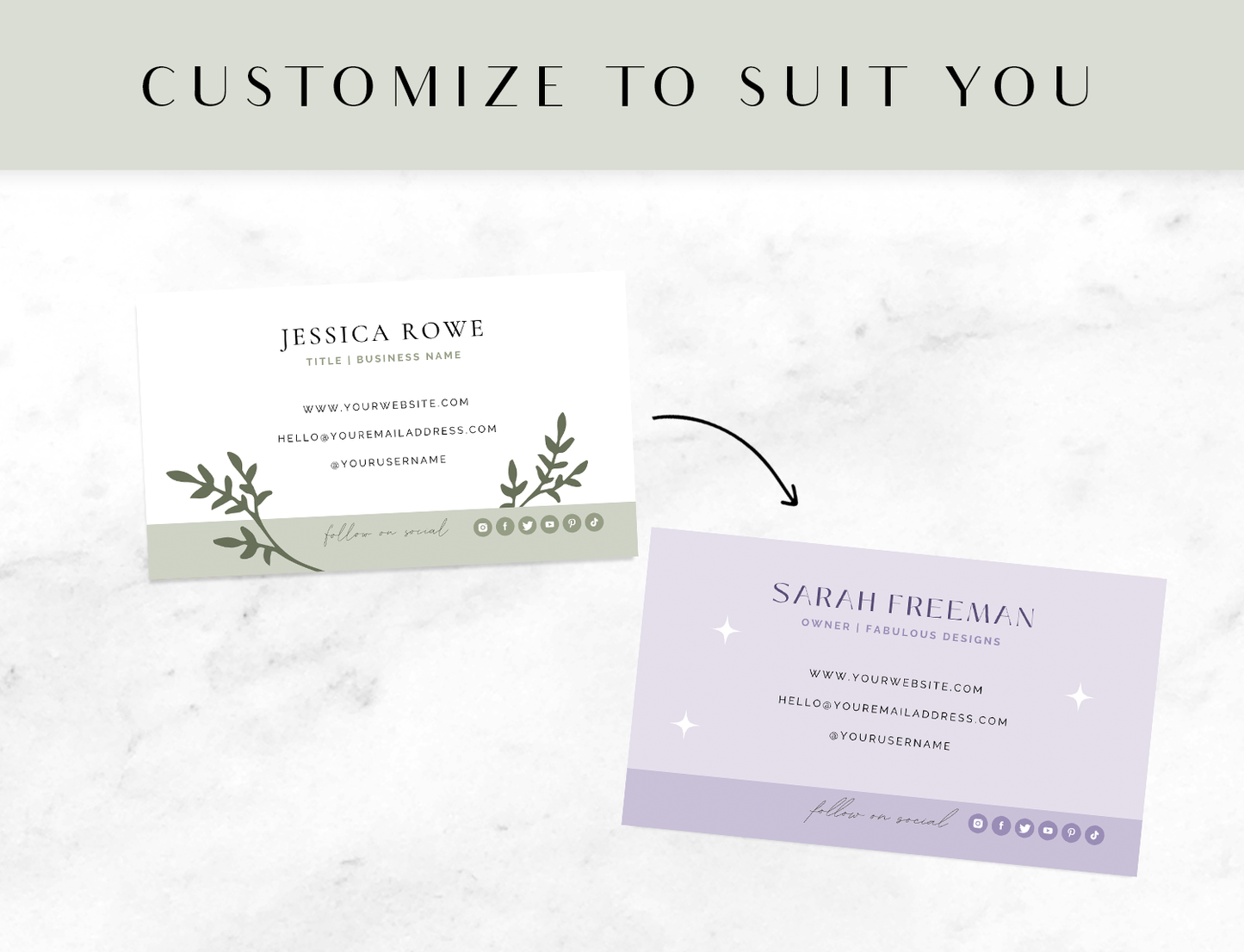 Olive Business Card Template