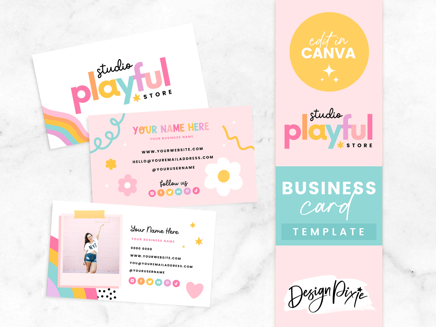 Business Card Template - Playful