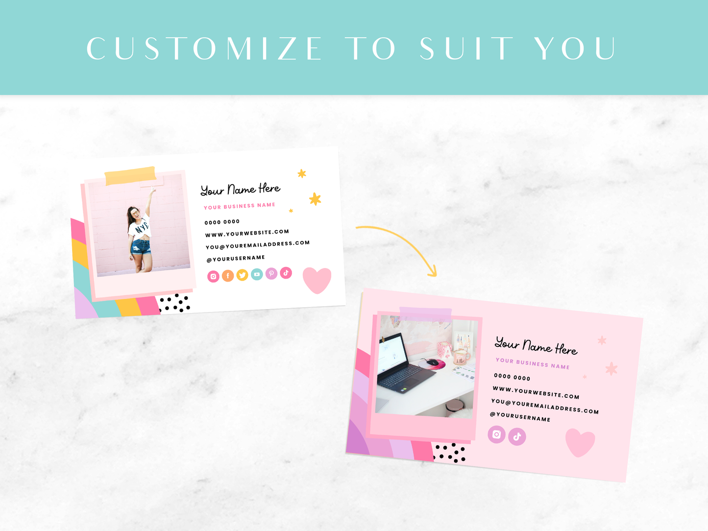 Business Card Template - Playful