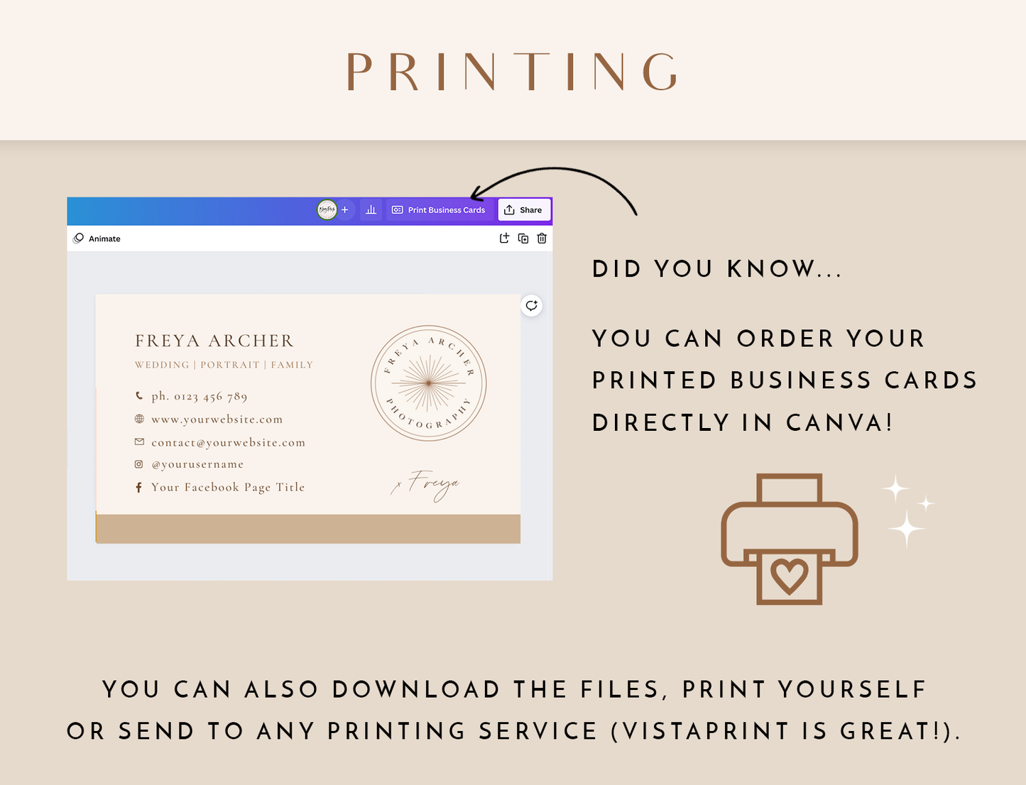Photographer Business Card Template