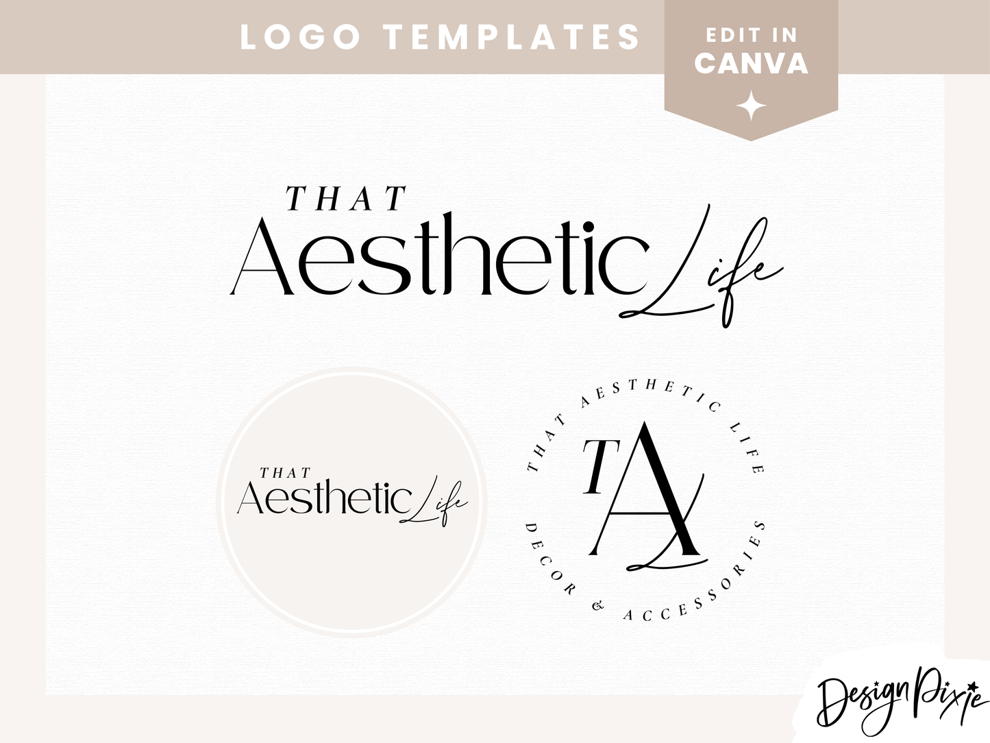 Aesthetic Logo Design Template