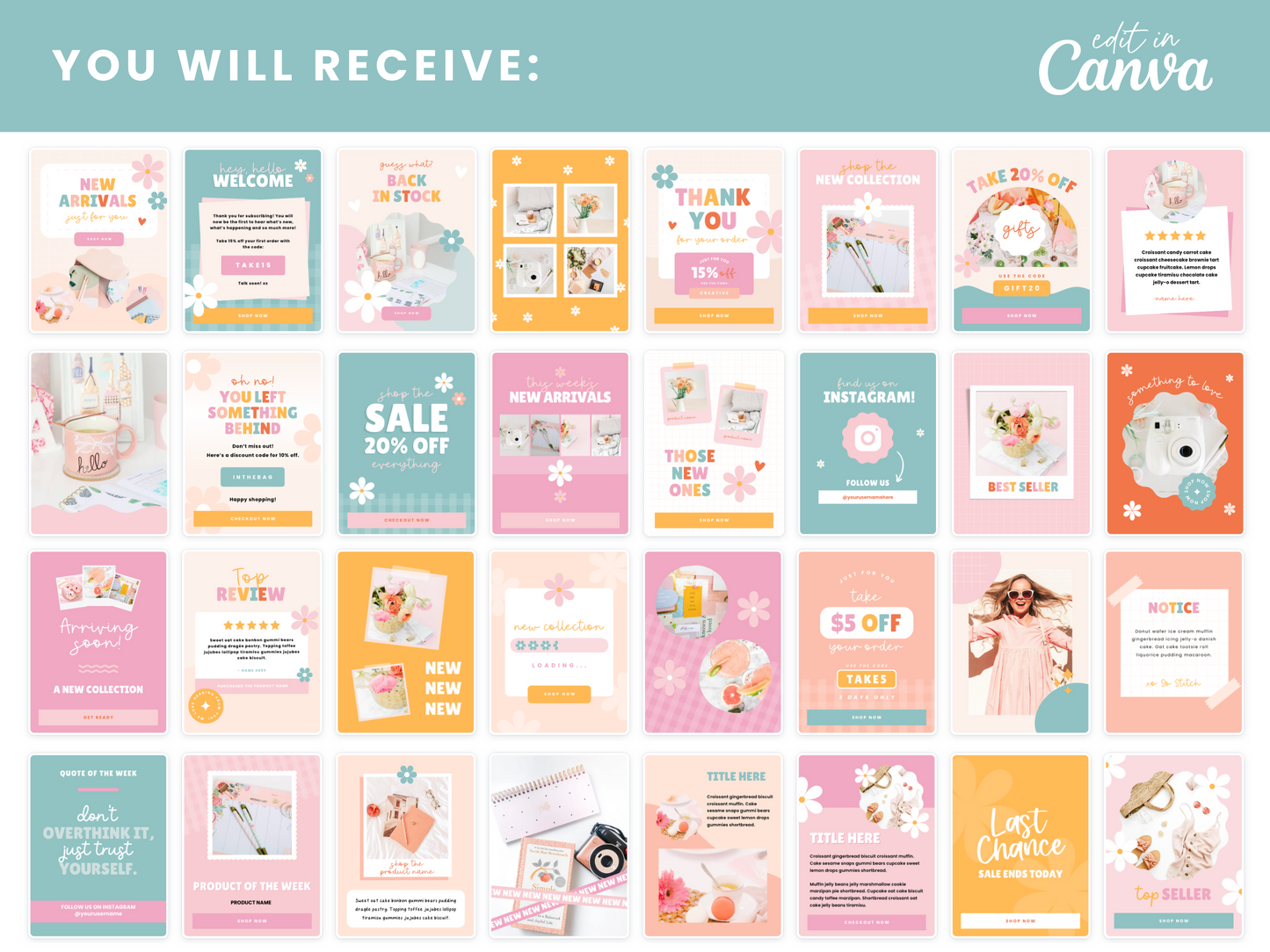 Email Marketing Templates - So Stitch