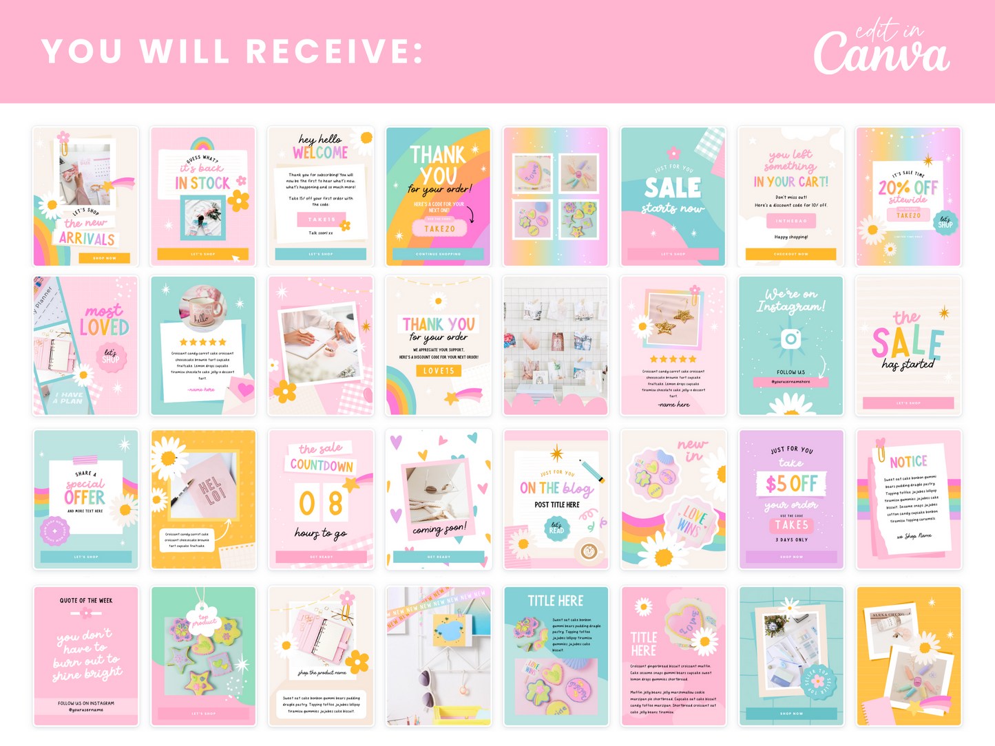 Email Marketing Templates - Rainbow Journal