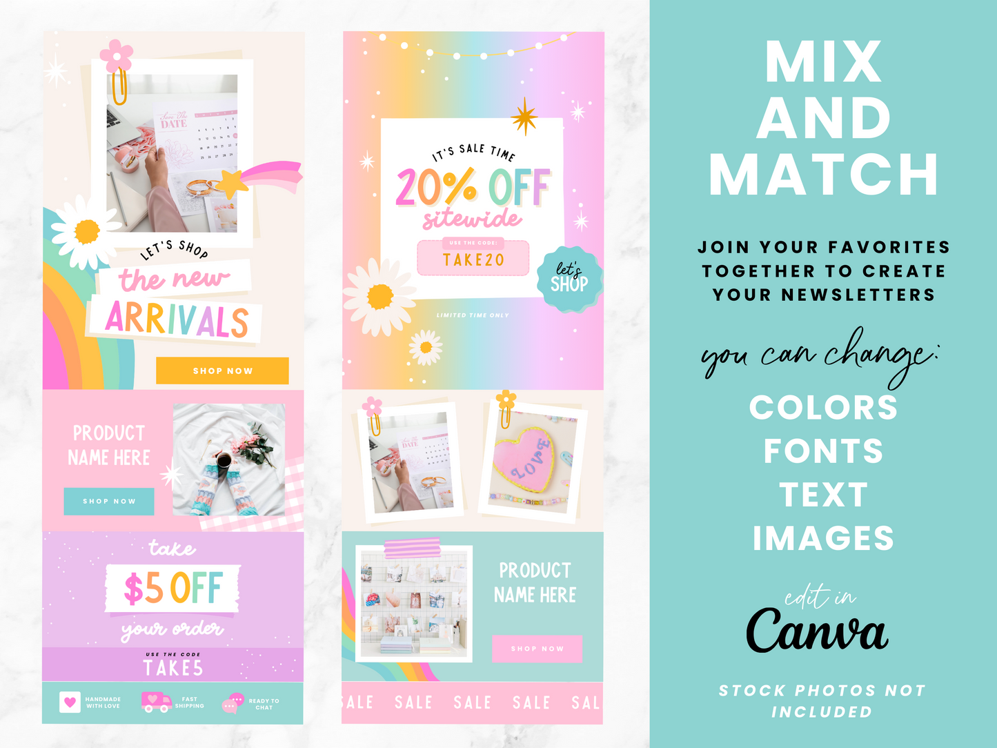 Email Marketing Templates - Rainbow Journal
