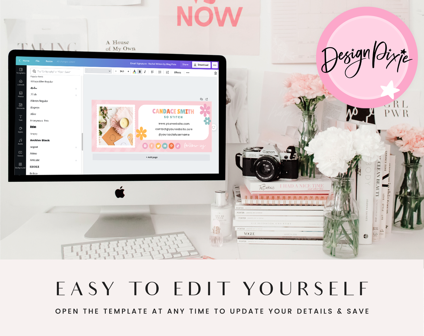 So Stitch Email Signature Template