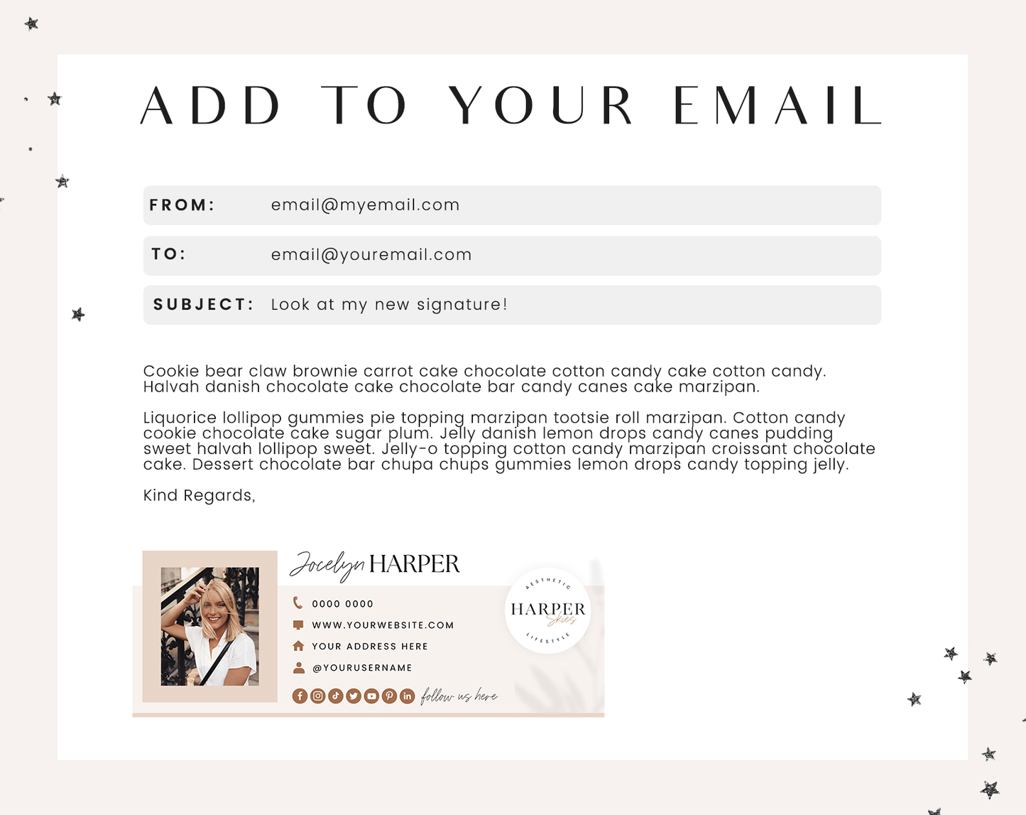 Harper Email Signature Template