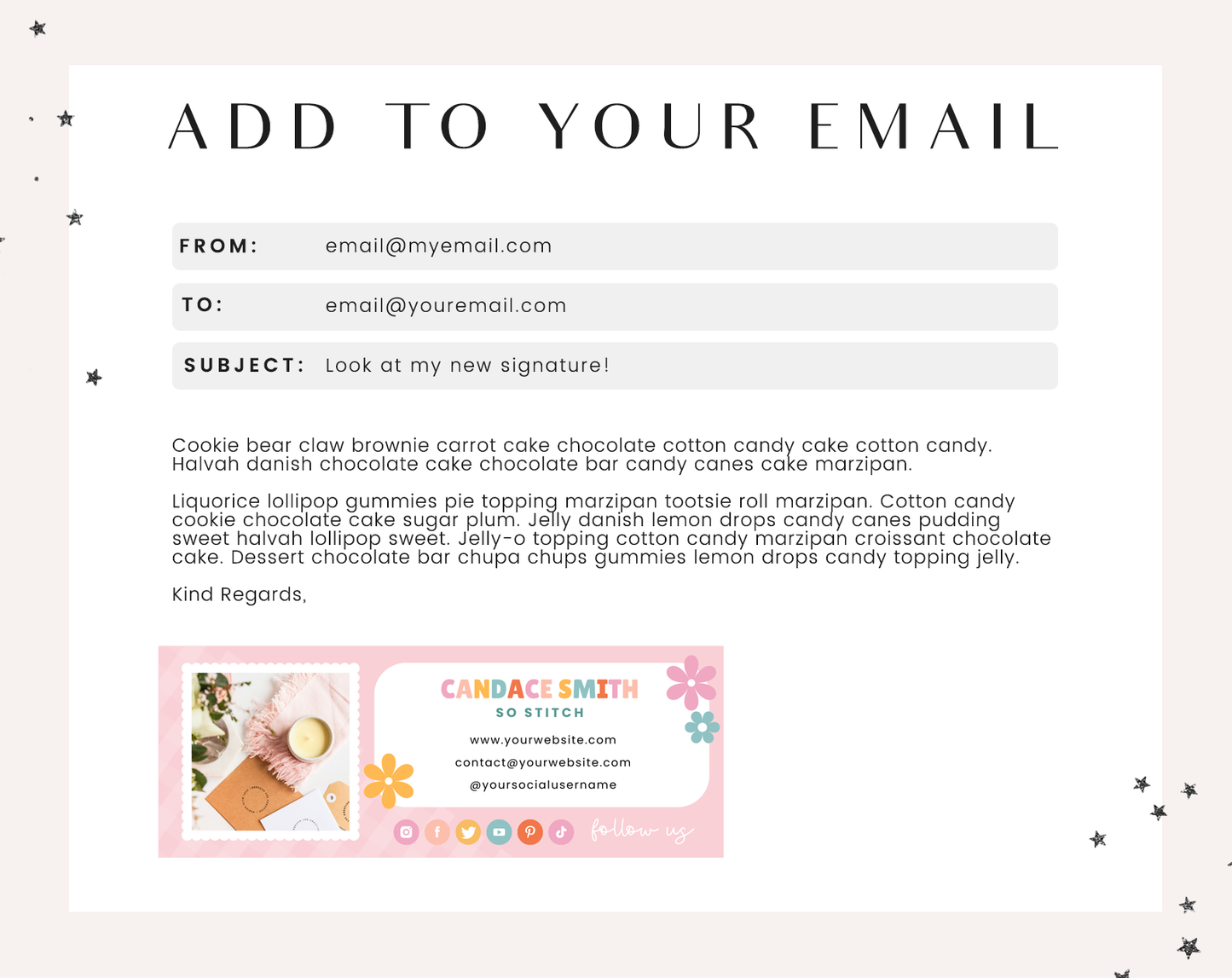 So Stitch Email Signature Template
