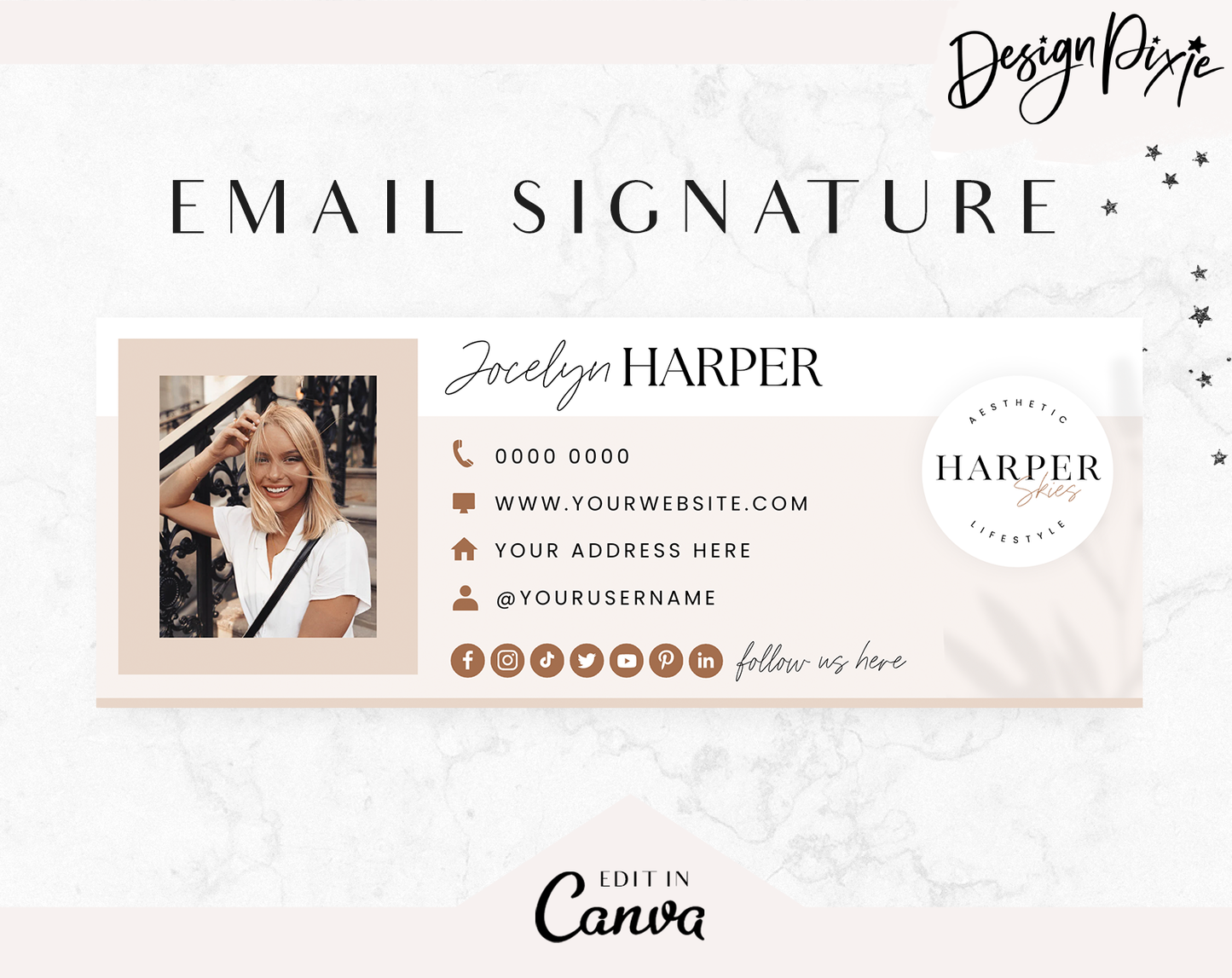 Harper Email Signature Template
