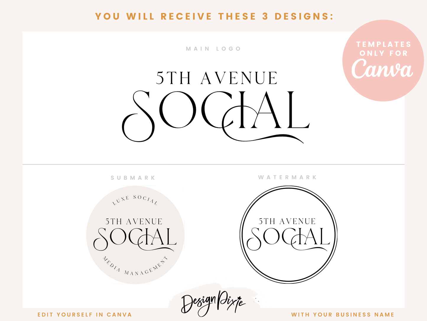 5th Avenue Social Logo Template