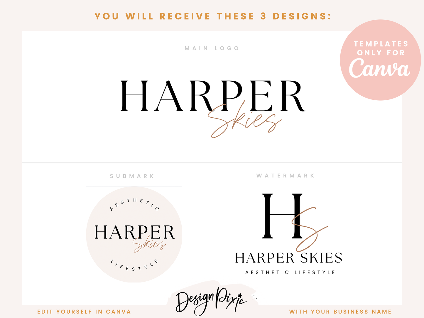 Harper Skies Logo Template