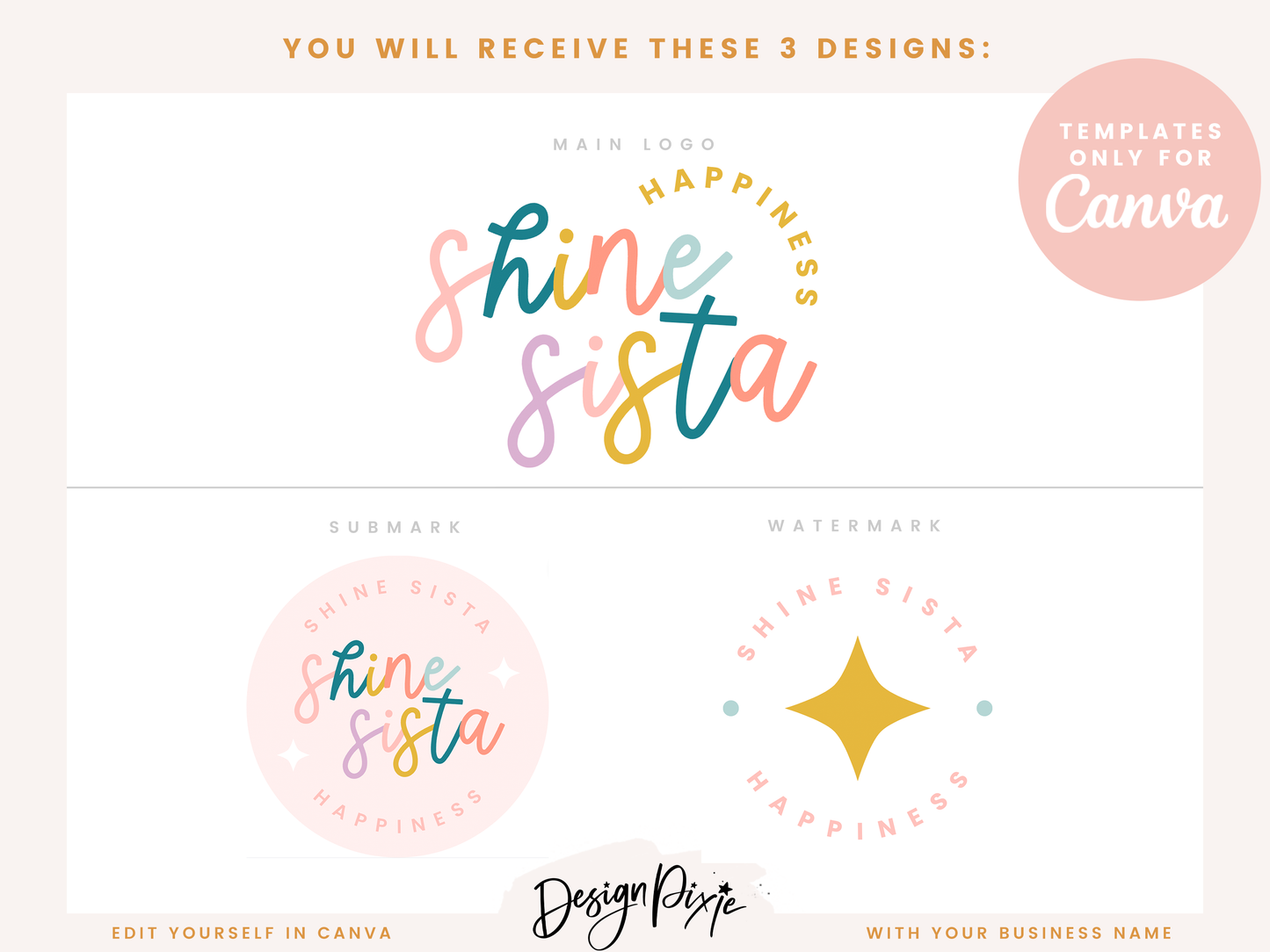 Shine Sista Logo Template