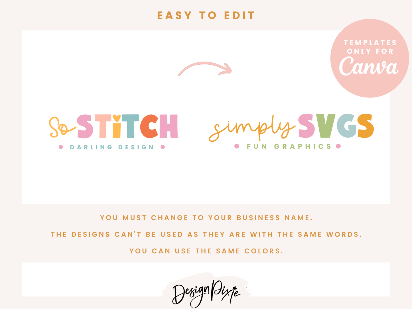 So Stitch Logo Template