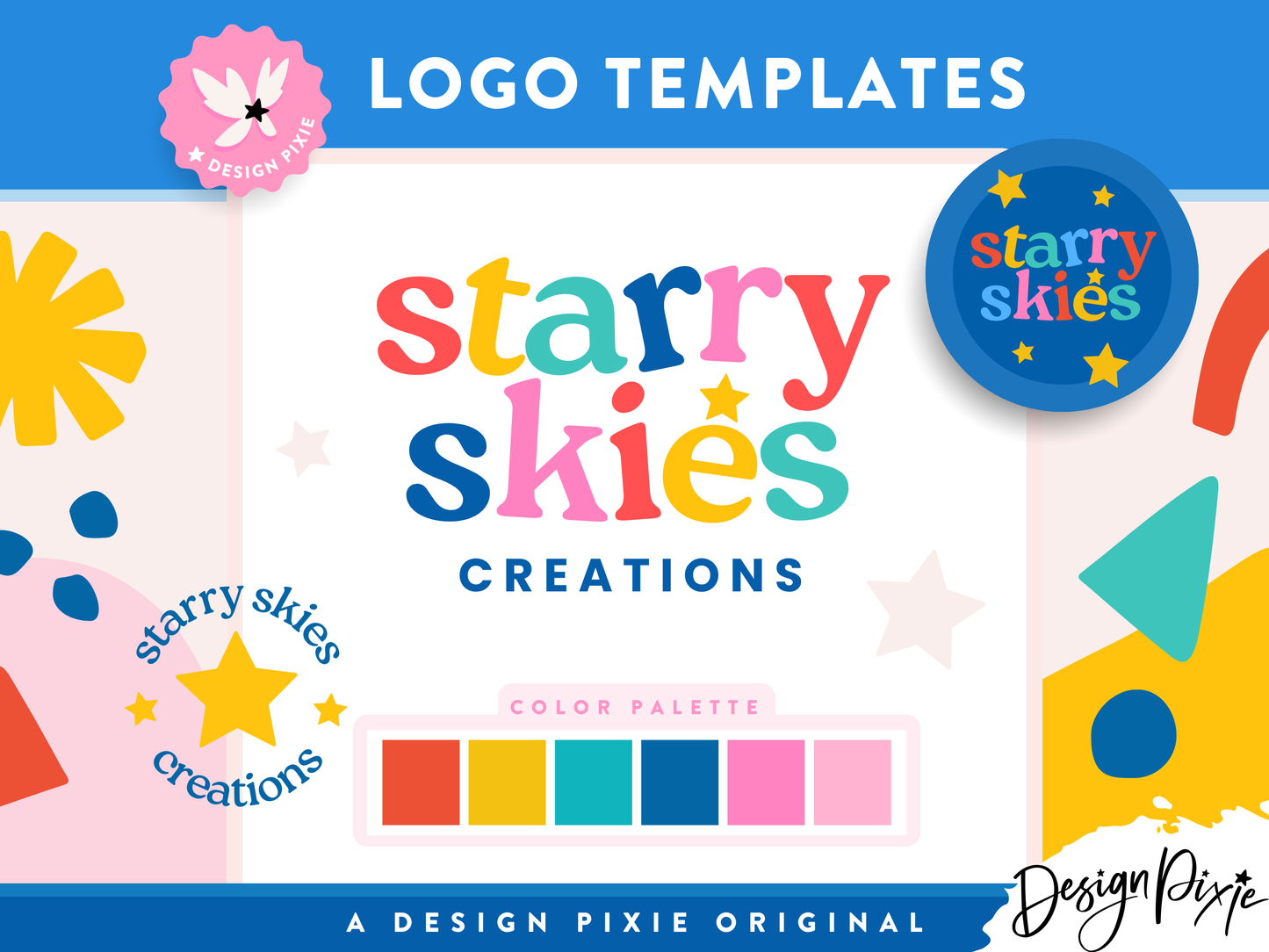 Starry Skies Logo Template