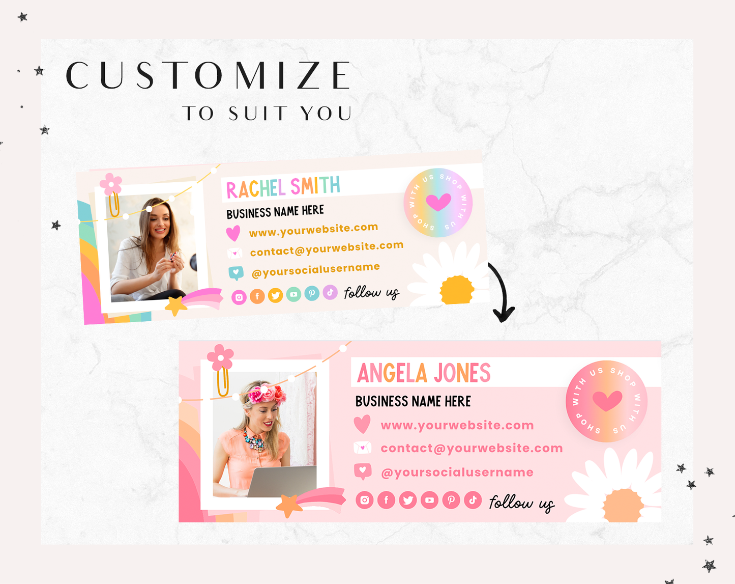 Rainbow Journal Email Signature Template