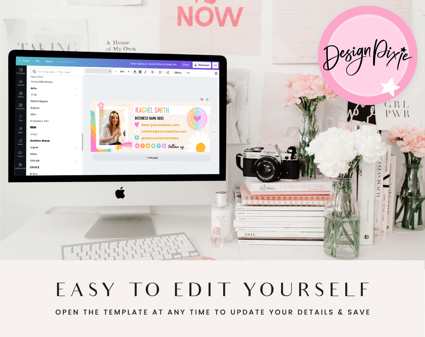 Rainbow Journal Email Signature Template