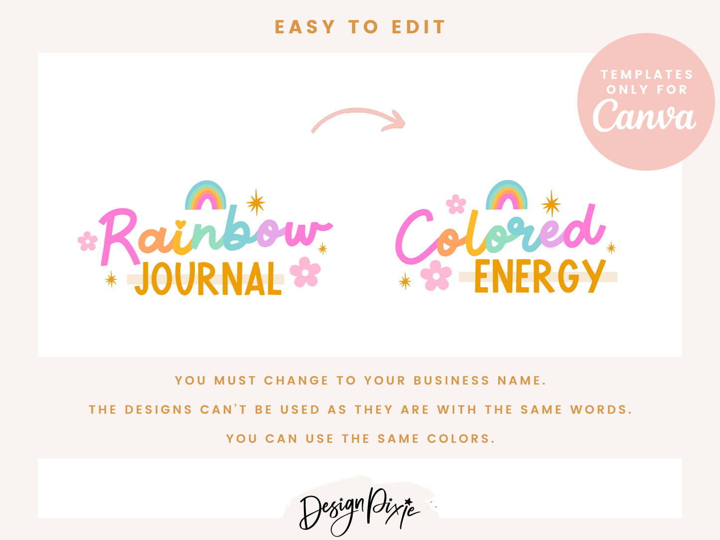 Rainbow Journal Logo Template