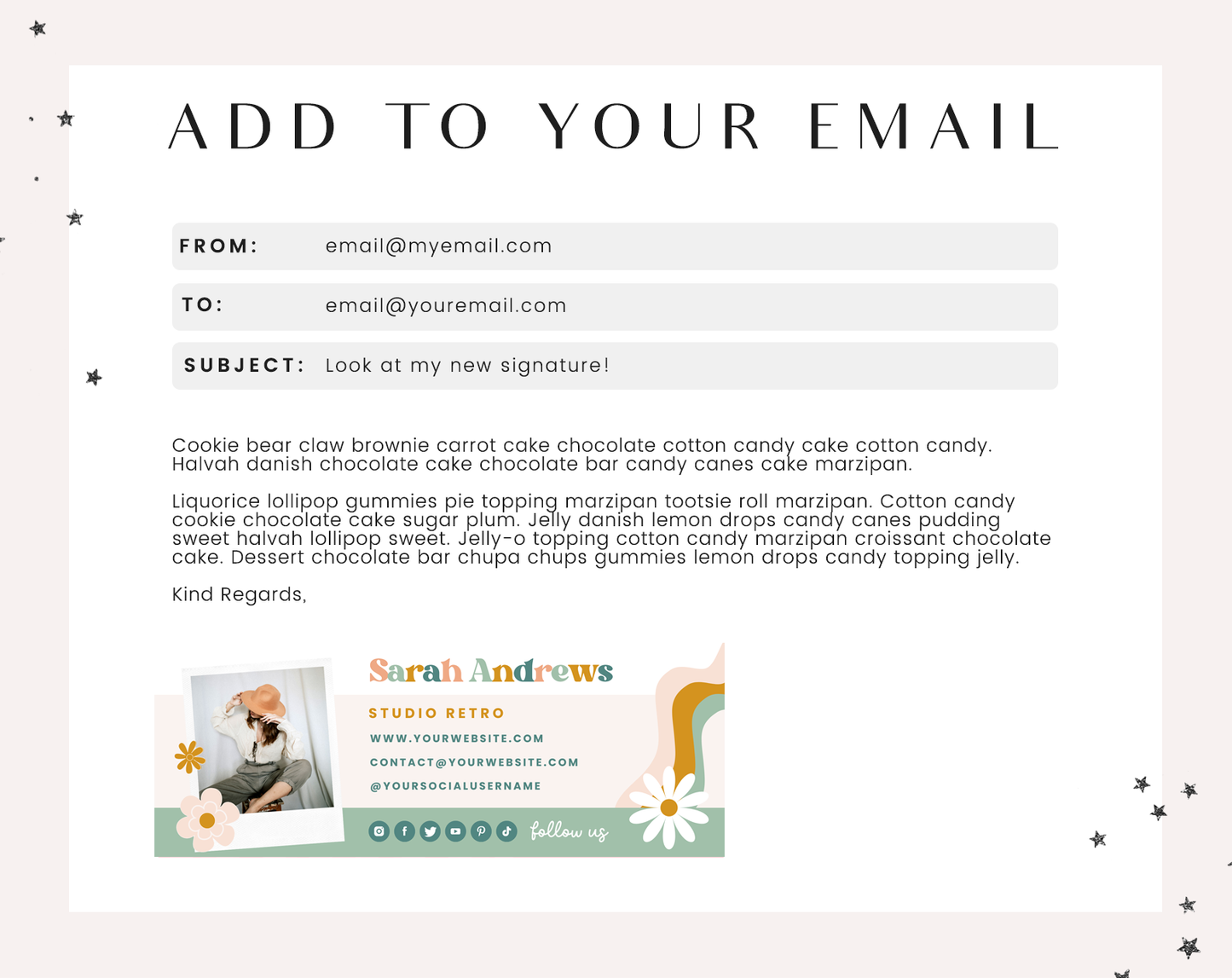 Studio Retro Email Signature Template