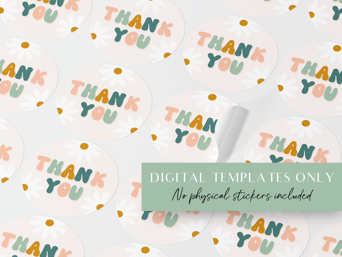 Retro Sticker Label Templates