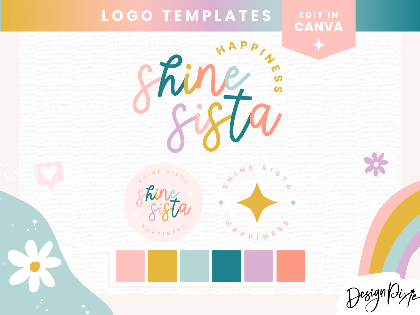 Shine Sista Logo Template
