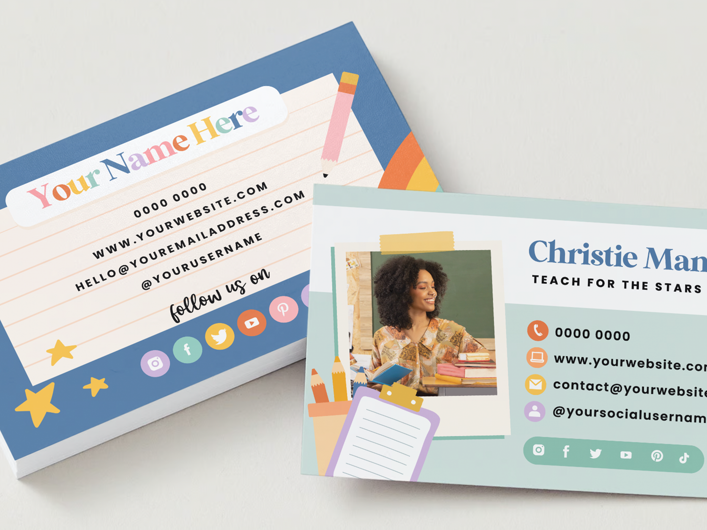 Teacher Business Card Template