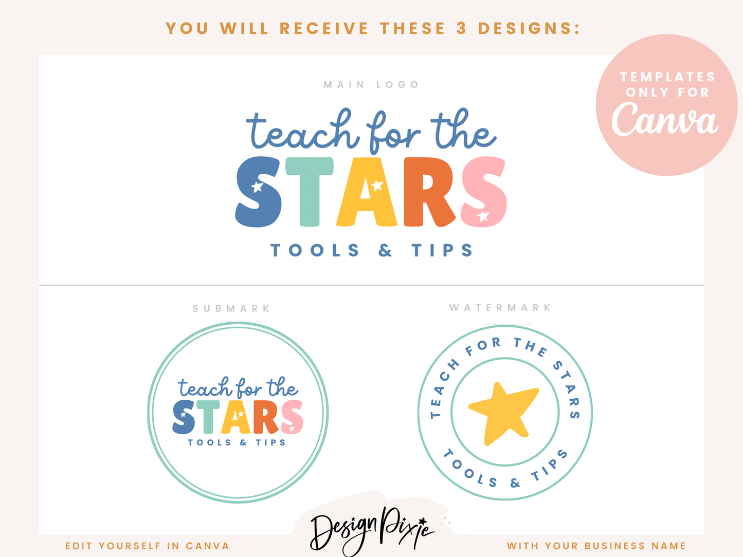 Teacher Logo Design Template