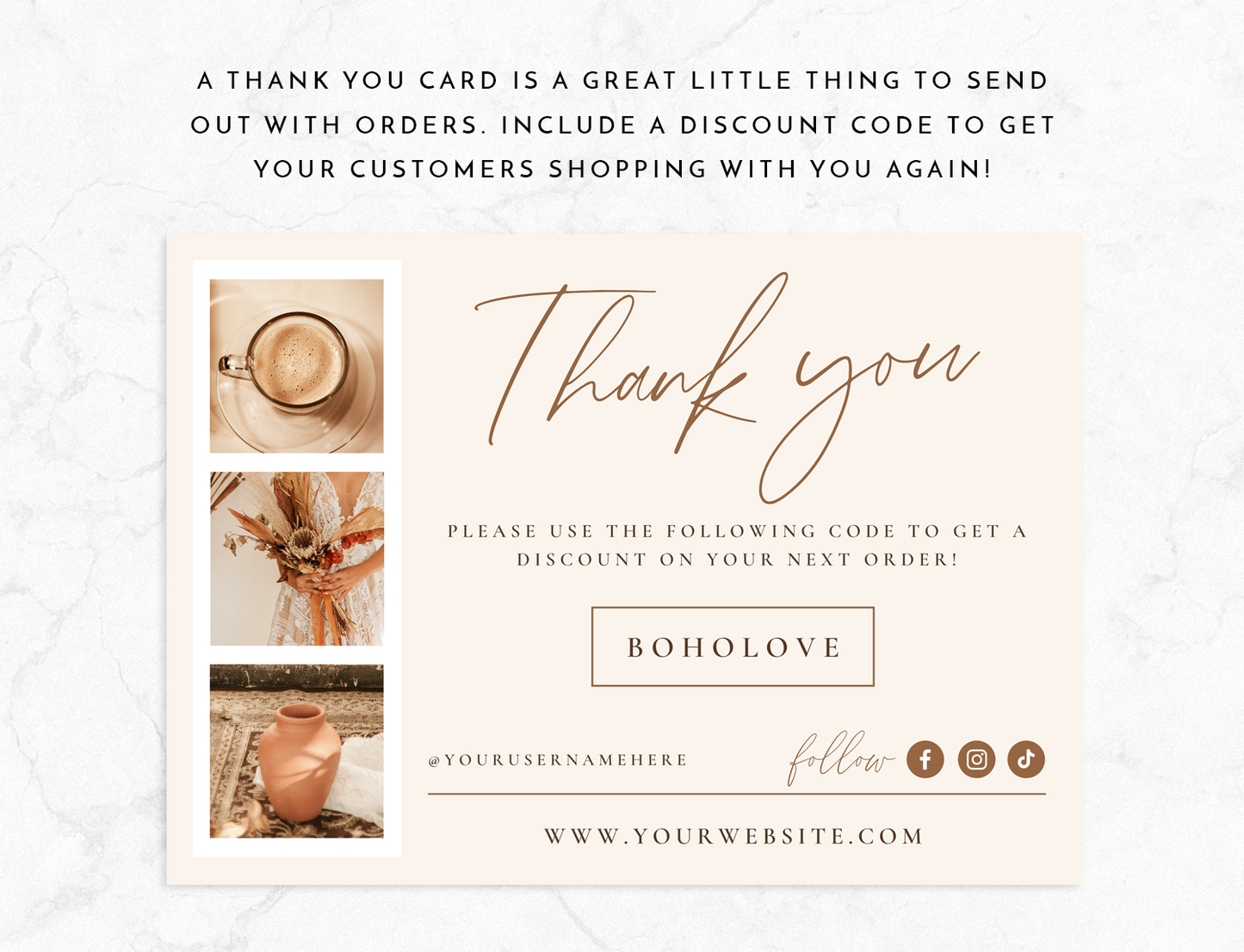Photographer Thank You Card Template