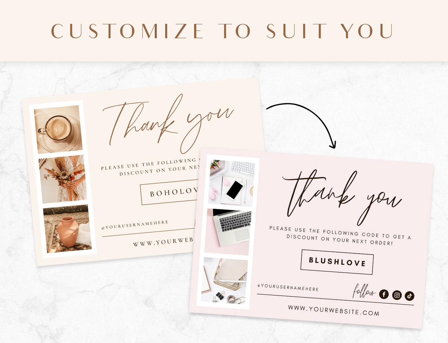 Photographer Thank You Card Template